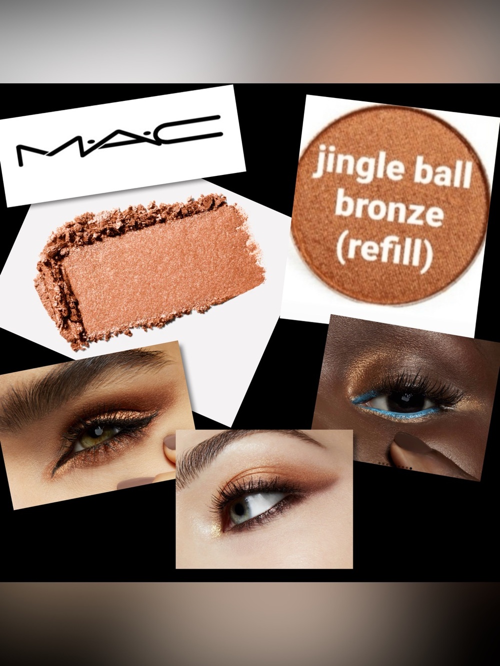MAC Cosmetics - Jingle Ball Bronze Eyeshadow - Shimmery Bronze - refill